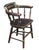 A fine American captain's chair featuring the traditional Federal-style stenciled details on a Windsor chair style frame -...