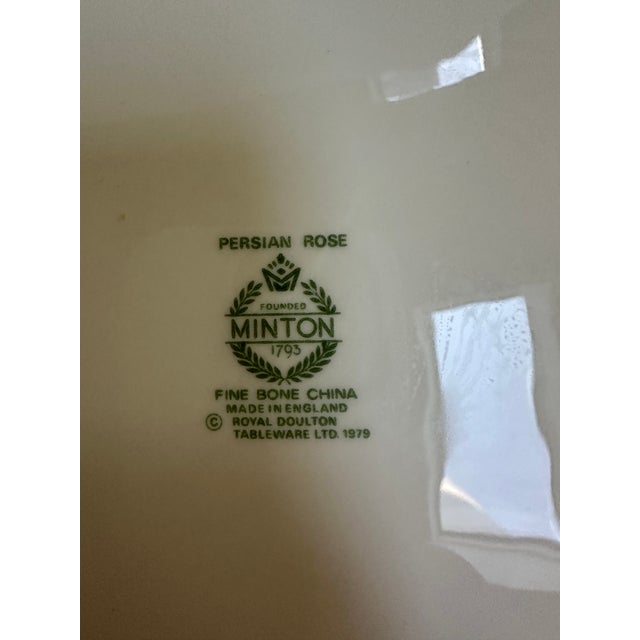 Minton 1980s Minton England "Persian Rose" 4 Dinner Plates and 4 Salad Plates and 4 Bread & Butter Plates - 12 pcs For Sale - Image 4 of 18