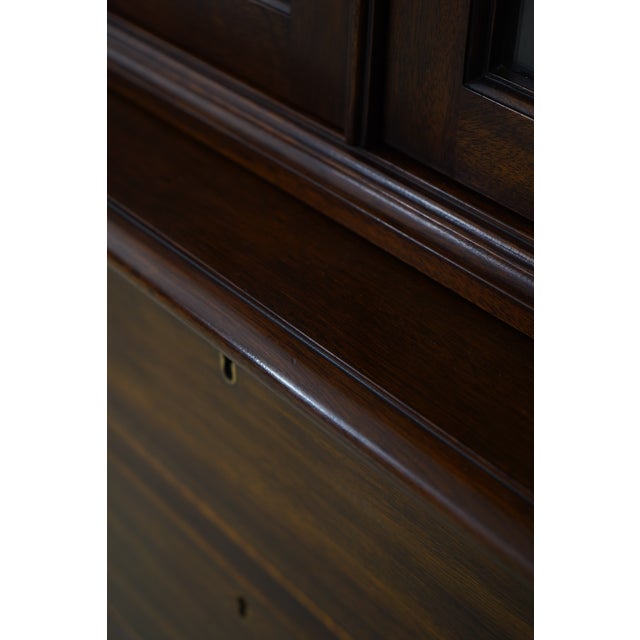 Henkel Harris Model 2365 Mahogany London Breakfront For Sale - Image 16 of 18