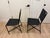 Six (6) Black Laredo Dining Chairs by Crate&Barrel for sale. Purchased in 2021.these chairs are in pretty good condition....