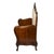 Antique Rococo Carved Wood Hall Bench With Upholstered Back and Seat For Sale - Image 4 of 8