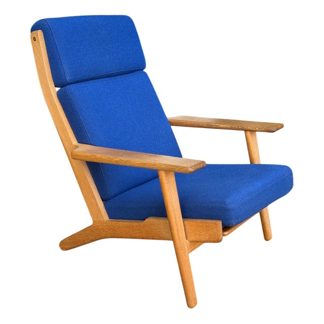 Mid-Century Danish Model 290A Lounge Chair in Oak by Hans J. Wegner for Getama, 1960s For Sale