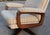 1970s Set of Mid-Century Swivel Armchair and Ottoman in Tweed and Wood, 1970 For Sale - Image 5 of 14