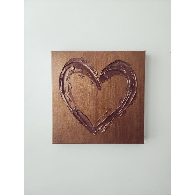 2020s Copper Heart Painting For Sale - Image 5 of 8