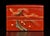 Japanese Antique Red Lacquered Snack Keepsake Box Hand Painted 2-Tier For Sale - Image 10 of 17