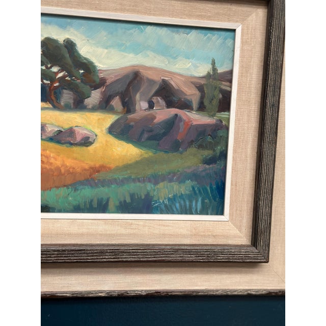 Gunnar Munther, Landscape, 1950s, Oil on Panel, Framed For Sale - Image 9 of 18