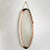 1950s Vintage Scandinavian Mid-Century Teak Oval Mirror, 1950s For Sale - Image 5 of 5