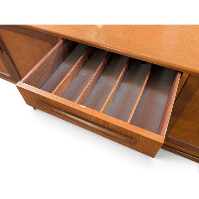 Mid Century Modern E. Gomme Limited Teak Credenza For Sale In Los Angeles - Image 6 of 7
