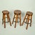 handcrafted bar stools in Burr Elm wood 1970s. These unique stools have been handmade individually, therefore each stool...