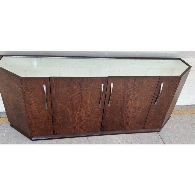 Century Furniture Century Furniture Modern Mahogany Compositions Credenza For Sale - Image 4 of 9