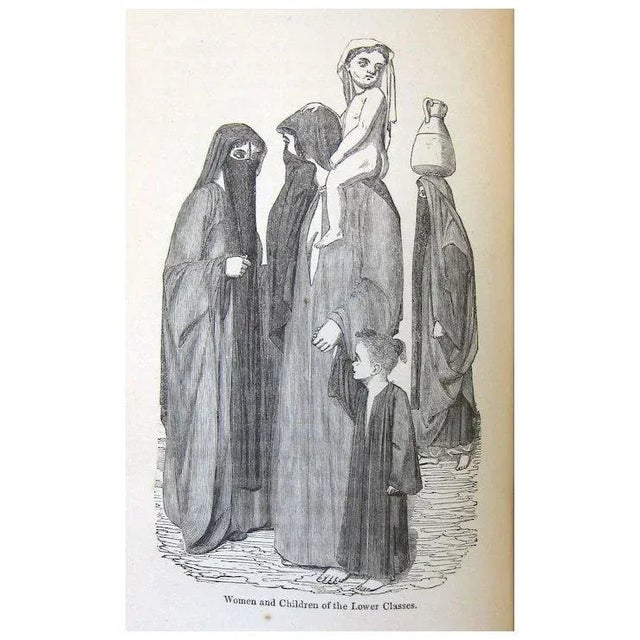 Paper Edward William Lane's an Account of the Manners and Customs of the Modern Egyptians- 1836 - Fine Binding 19th Century Book For Sale - Image 7 of 11
