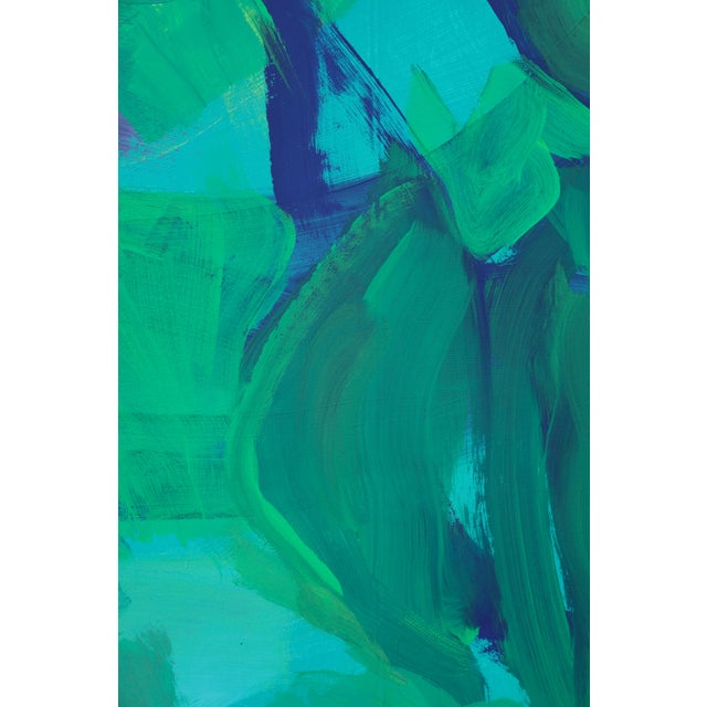 2020s "It Has Superficially Taken Them Into the Next Room by the Hand, and Lead Them Again to the Next Room" Large Floral Acrylic Painting by Simon Findlay For Sale - Image 5 of 12