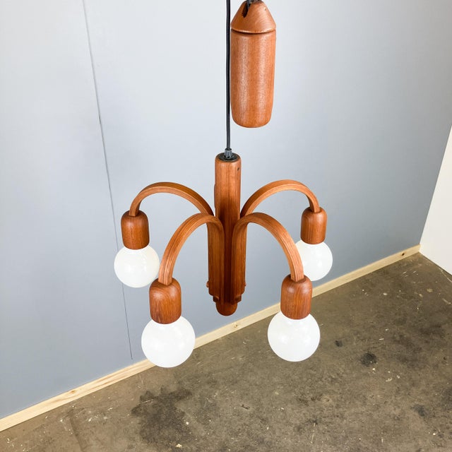 Mid-Century Modern Vintage Pendant Light by F. G. Schmidt for Domus, 1960s For Sale - Image 3 of 13