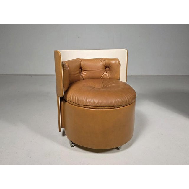 Dilly Dally Vanity Set by Luigi Massoni for Poltrona Frau, 1960s, Set of 2 For Sale - Image 6 of 10