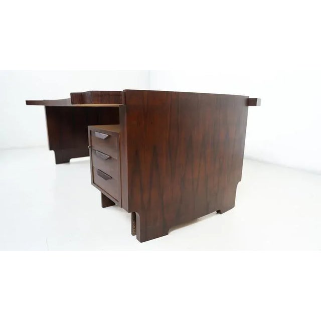 Wood Mid-Century Modern Wooden Desk, Italy, 1960s For Sale - Image 7 of 18