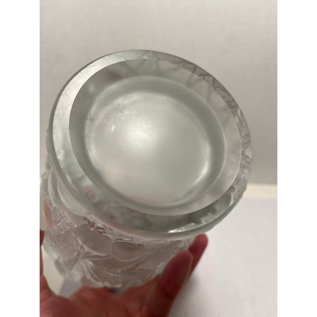 Art Deco 1930's Josef Inwald Barolac Vase Satin Glass Allover Cherry Design For Sale - Image 3 of 7