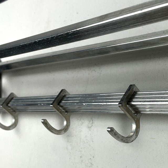 Metal Vintage Art Deco Coat Rack, 1950s For Sale - Image 7 of 9