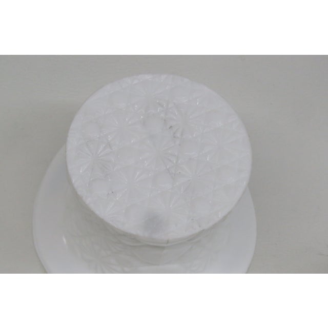Fenton Daisy and Button Top Hat Vintage Milk Glass Figurine Vase Cup 4769b For Sale - Image 9 of 13