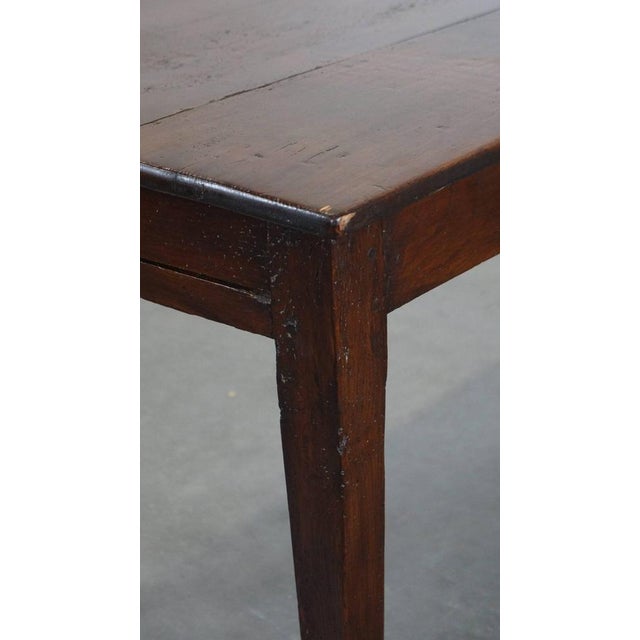 Antique French Fruit Tree Wood Dining Table with 2 Drawers For Sale - Image 12 of 13