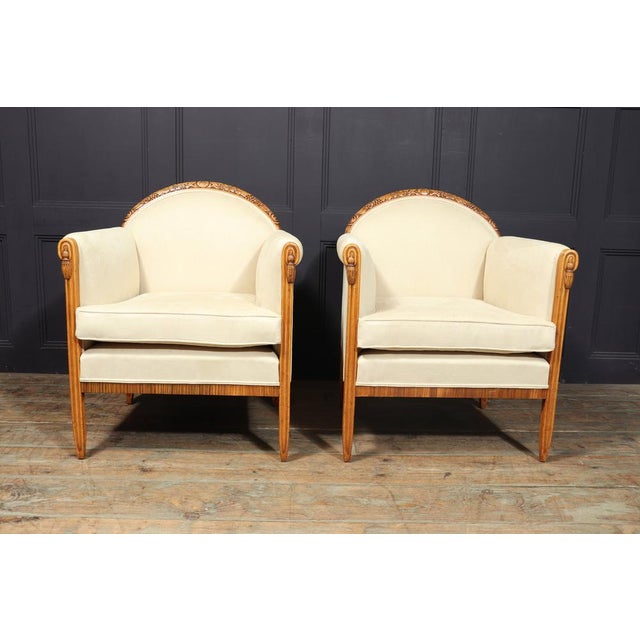 Set of French Art Deco Armchairs by Paul Follot, 1925 For Sale - Image 12 of 18