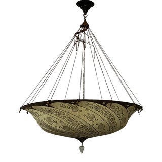 Fortuny Floating Silk Fixture For Sale