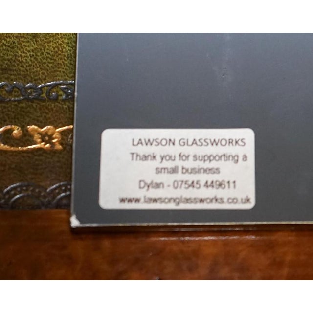 Gold Art Deco Style Hand-Leaded Gilt Wall Mirror from Lawson Glassworks For Sale - Image 8 of 9