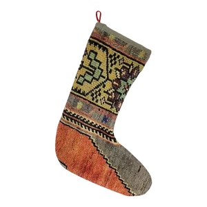 Turkish Kilim Rug Christmas Stocking