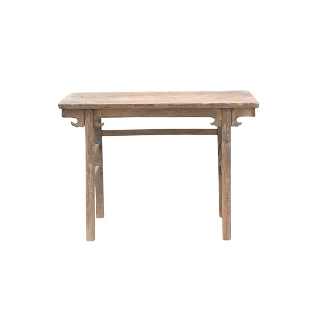 Farmhouse Vintage Elm Hall/Writing Table For Sale - Image 3 of 3