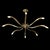Brass Mid-Century Polished Brass 8-Arm Sculptural Chandelier by Oscar Torlasco For Sale - Image 8 of 17