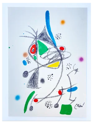 Joan Miró, Maravillas con variaciones No.4, 1975, Lithograph