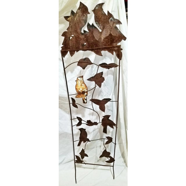 1930s Vintage Garden Art Bird Metal Sculptures, Set of 4 For Sale - Image 5 of 12