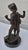 Vintage Solid Bronze Boy Sculpture Statue Marble Base 12” H For Sale - Image 9 of 13