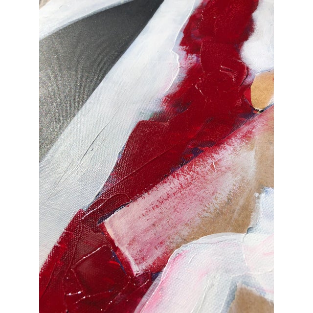 Contemporary Abstract Painting "A Meditation Upon Modernism" Mixed Media on Canvas For Sale - Image 4 of 6