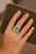Bochic "Orient" Vintage Natural Blue & White Topaz Ring Set 18K & Silver For Sale In New York - Image 6 of 18