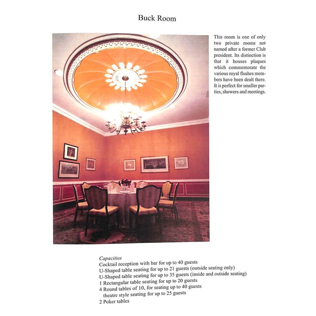 Union Club of the City of New York Event Prospectus For Sale - Image 16 of 17