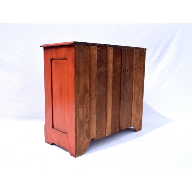 19th C. American Pine Red Cottage Dresser For Sale - Image 14 of 15
