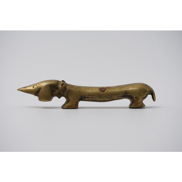 Vintage Brass Dachshund Bottle Opener by Walter Bosse for Herta Baller, 1950s For Sale - Image 11 of 11