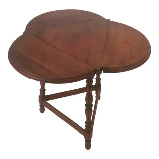 1950s Vintage Walnut Side Table For Sale
