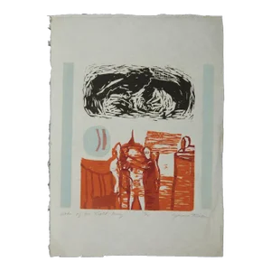 MCM James Tucker Block Print "Wake of the Right Wing 7/7