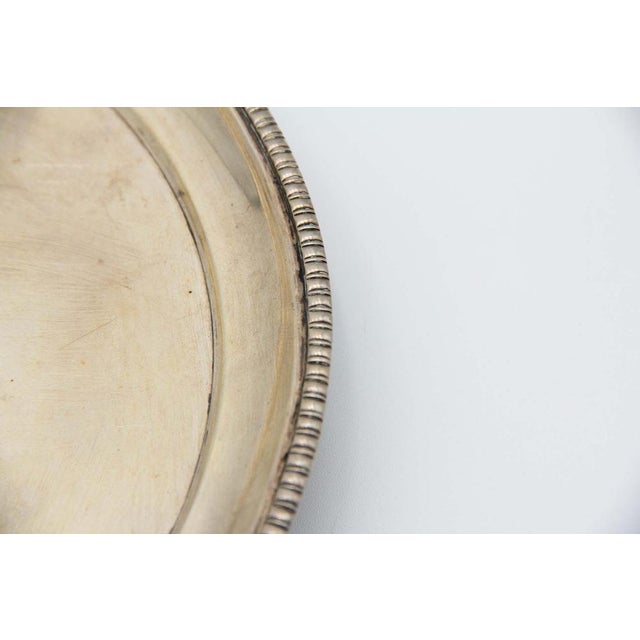 Plain Silver Circular Ticket Box For Sale - Image 3 of 4