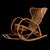 Vintage Rocking Chair in Bamboo and Woven Wicker, 1960s For Sale - Image 10 of 10
