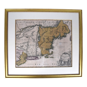 Homann, Johann Baptist (1663-1724) Nova Anglia. Septentrionali Americæ Implantata Anglorumque Coloniis Florentissima Geographice Exhibita Â Ioh