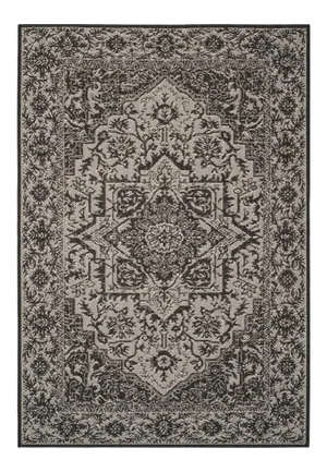 Shelter Island Indoor Outdoor Rug Light Grey & Charcoal 5'3"x7'6"