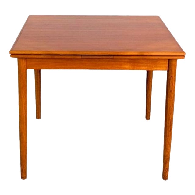 Vintage Danish Extendable Teak Dining Table, 1960s For Sale