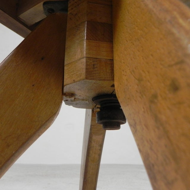 Wooden Swivel Chair, 1950s For Sale - Image 17 of 18