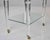 Transparent Large Italian Lucite Two-Tier Table on Casters For Sale - Image 8 of 13