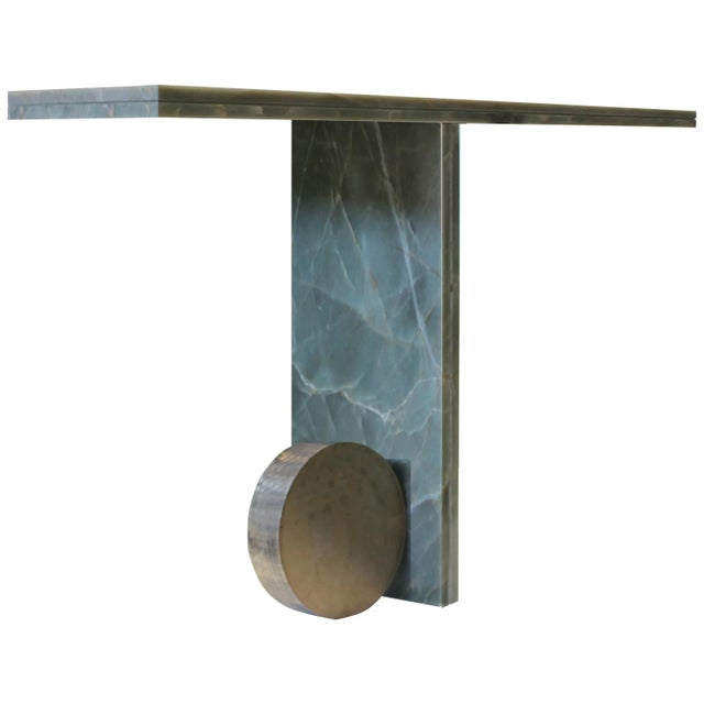 Quartzite Sculptural O Console by Dam Atelier For Sale - Image 11 of 13