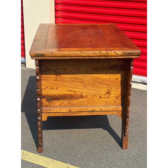 Antique Chinese Carved Altar Coffer Cabinet For Sale - Image 11 of 11