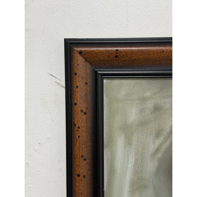 Impressionist Portrait of a Lady With Red Scarf, Signed For Sale - Image 9 of 12