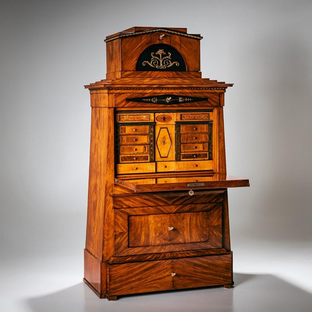 Biedermeier Pyramid Secretaire, 1810 For Sale - Image 5 of 13